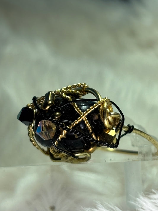 Black Onyx ring: ancient strength 