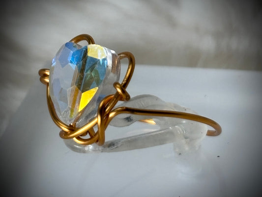Follow Your Dreams: crystal heart ring 