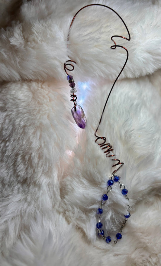 Vow of the Amethyst Guardian: Left Earcuff