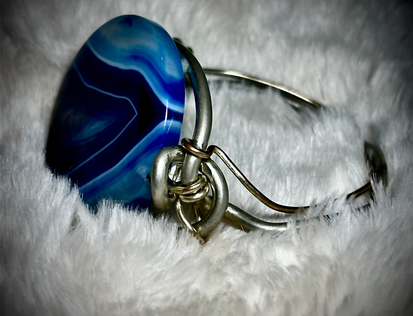 Blue agate Bracelet: Couture Calm