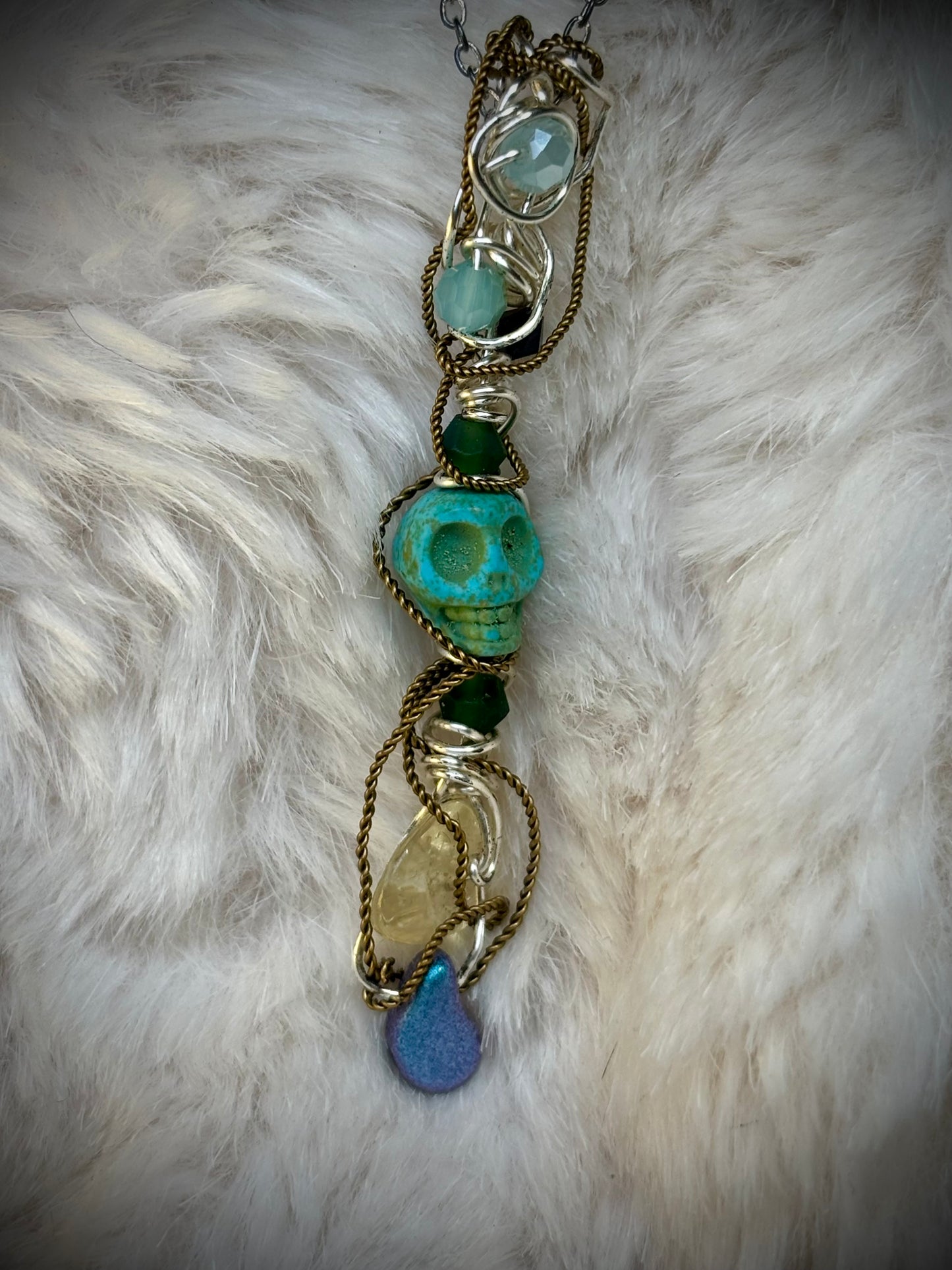 Spirit Keeper Johnny: Turquoise & Citrine