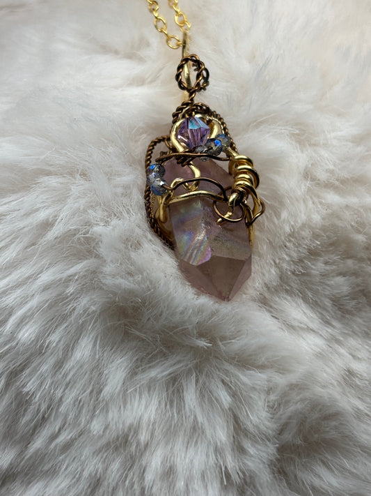 Lavender Whisper: Crystal Pendant