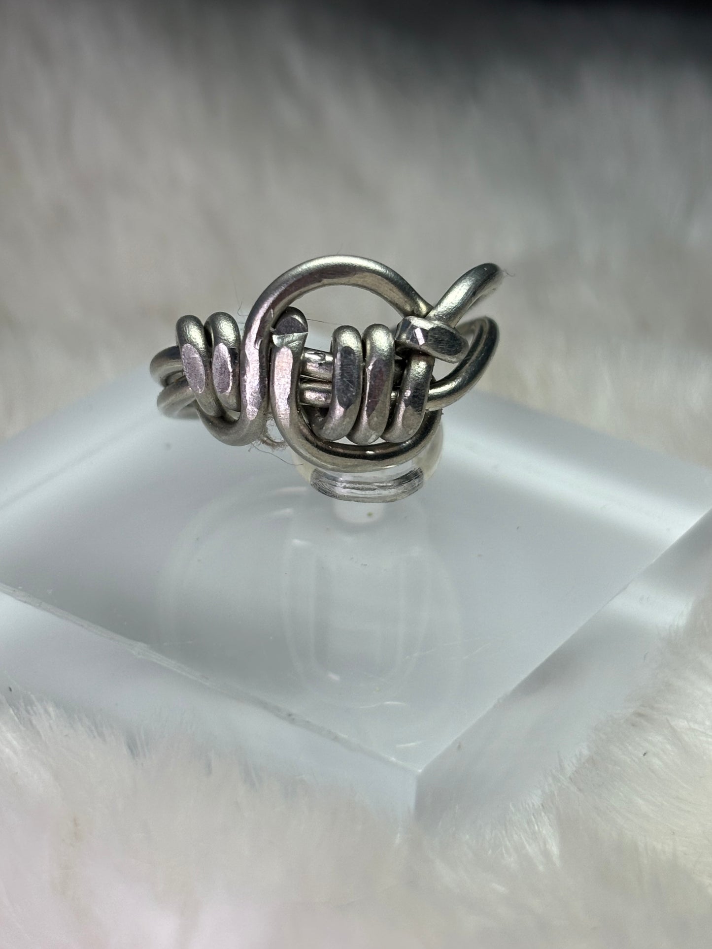 Silver talisman ring of good luck