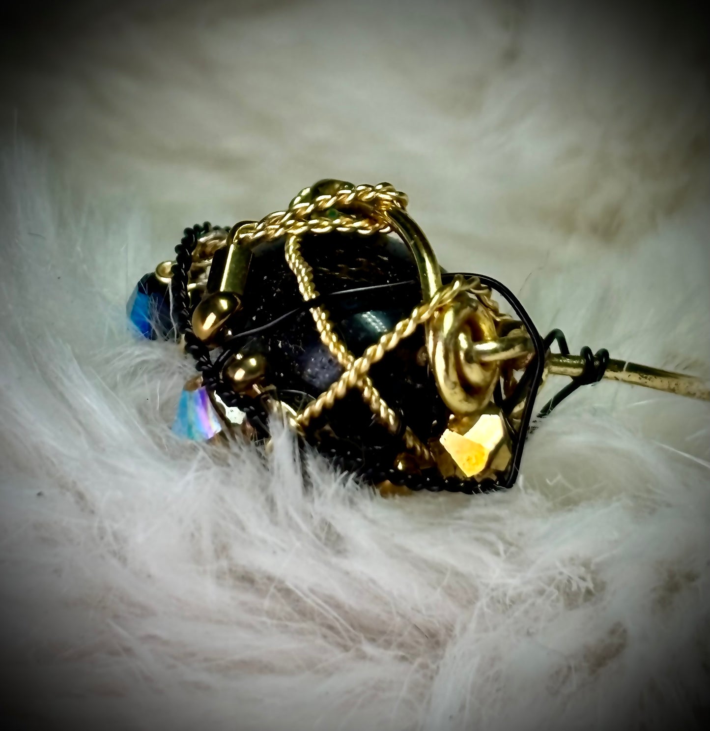 Black Onyx ring: ancient strength 