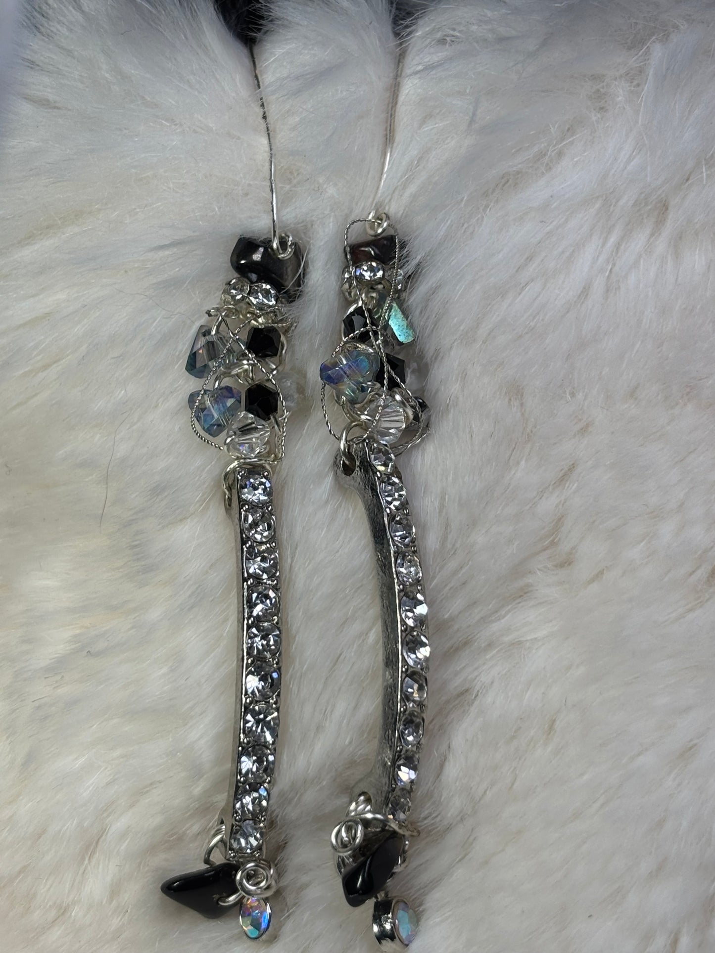 Pure old Hollywood…A Star Is Born: rhinestone crystal earrings