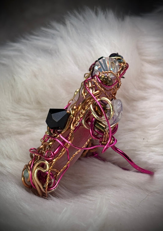 Pink Jade Ring: Guardian of the Heart