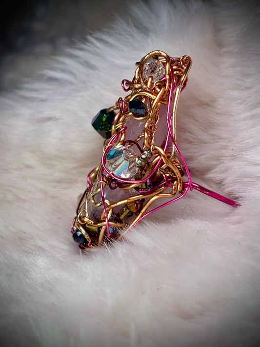 Pink Jade Ring: Guardian of the Heart
