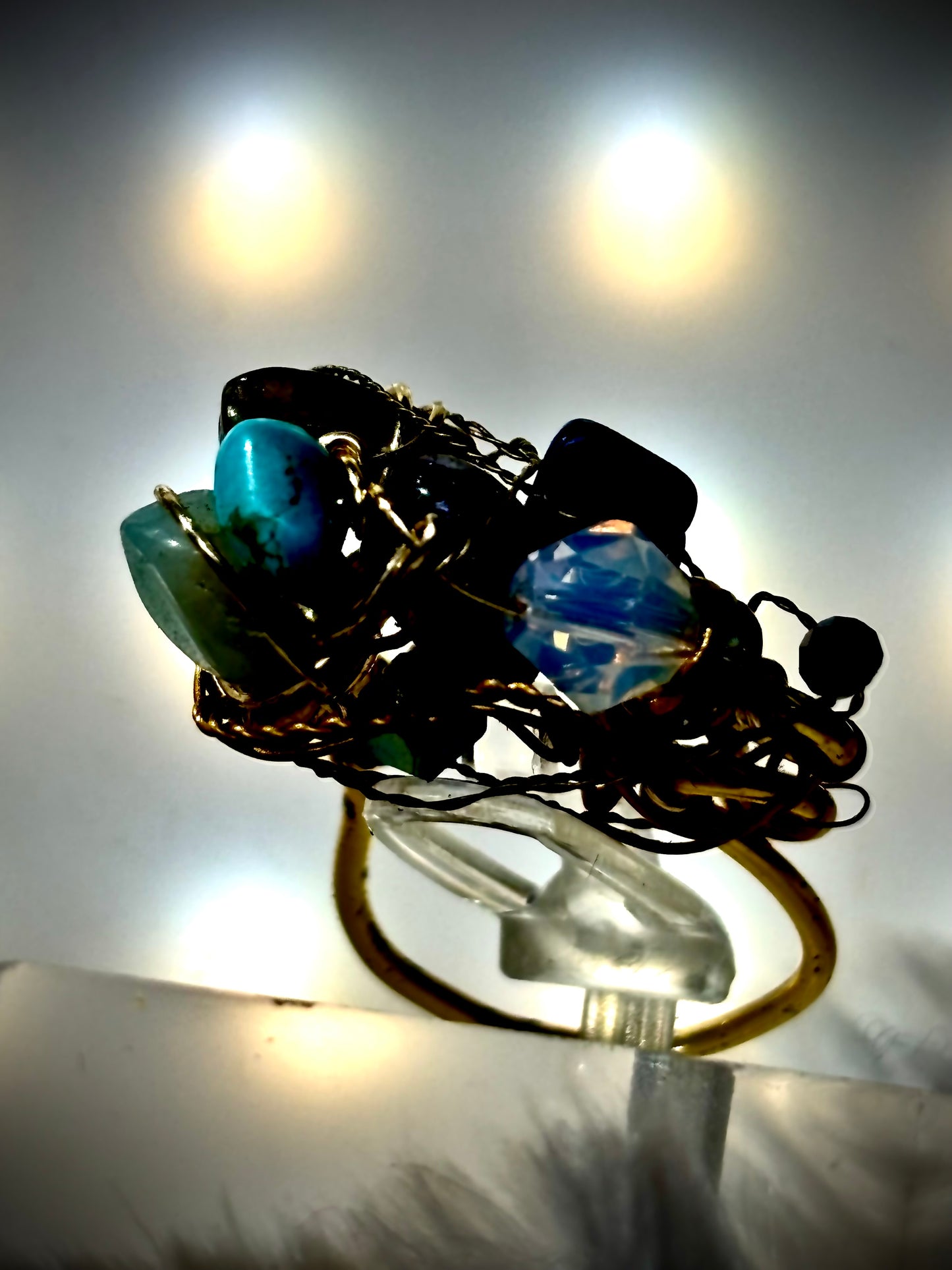 Gemstone ring: Mermaid treasure