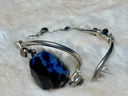 Blue banded agate: Earth Anchor, 