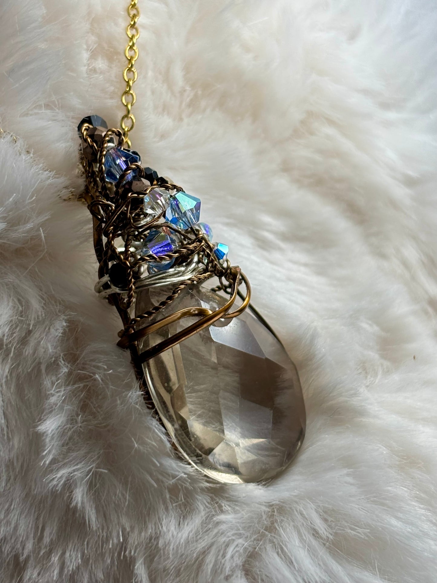 Smoky Glamour Elegance: smoky quartz pendant