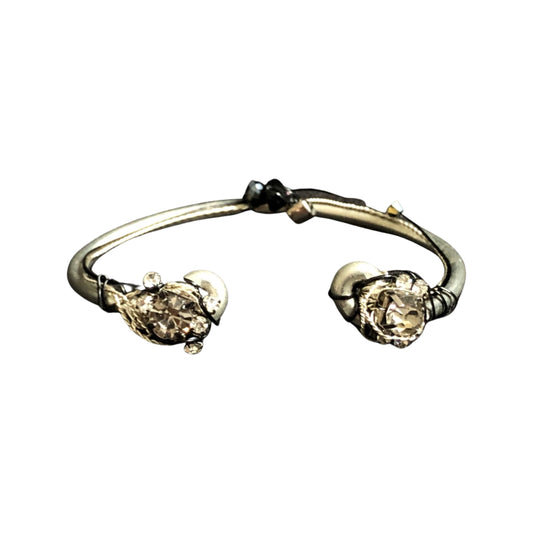 Silver rhinestone bracelet