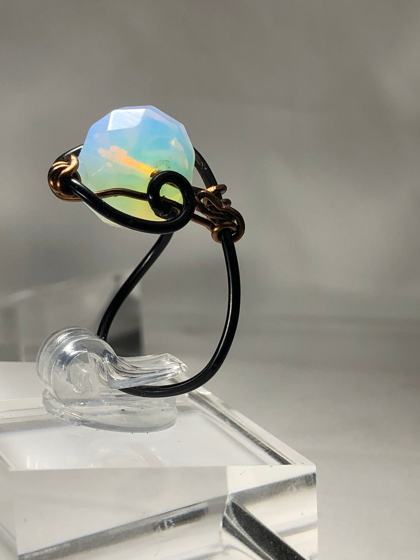 Moonstone Spiral Ring