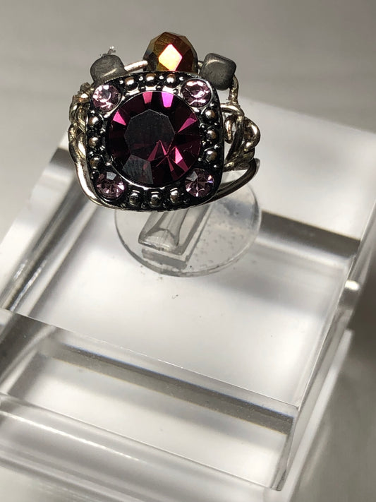 Dark Rhinestone ring