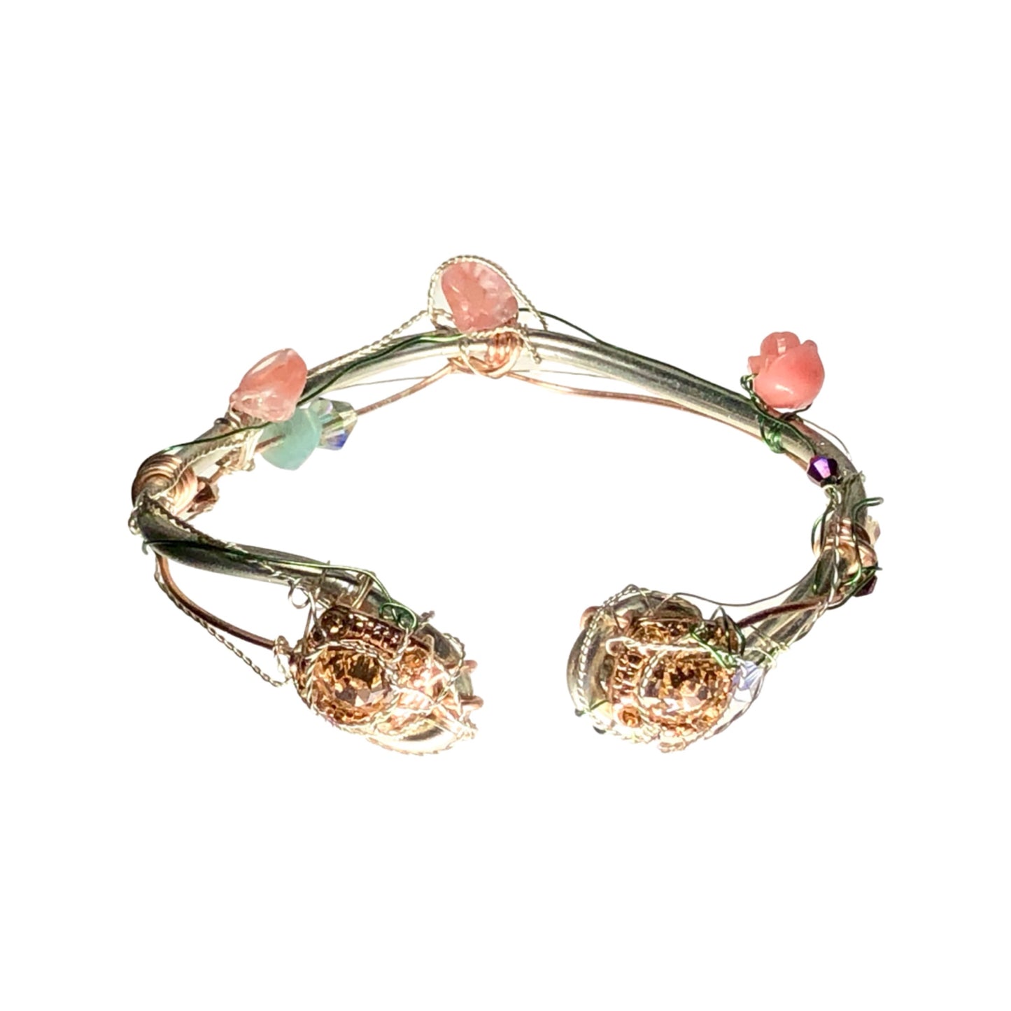Rose courts rhinestone bracelet