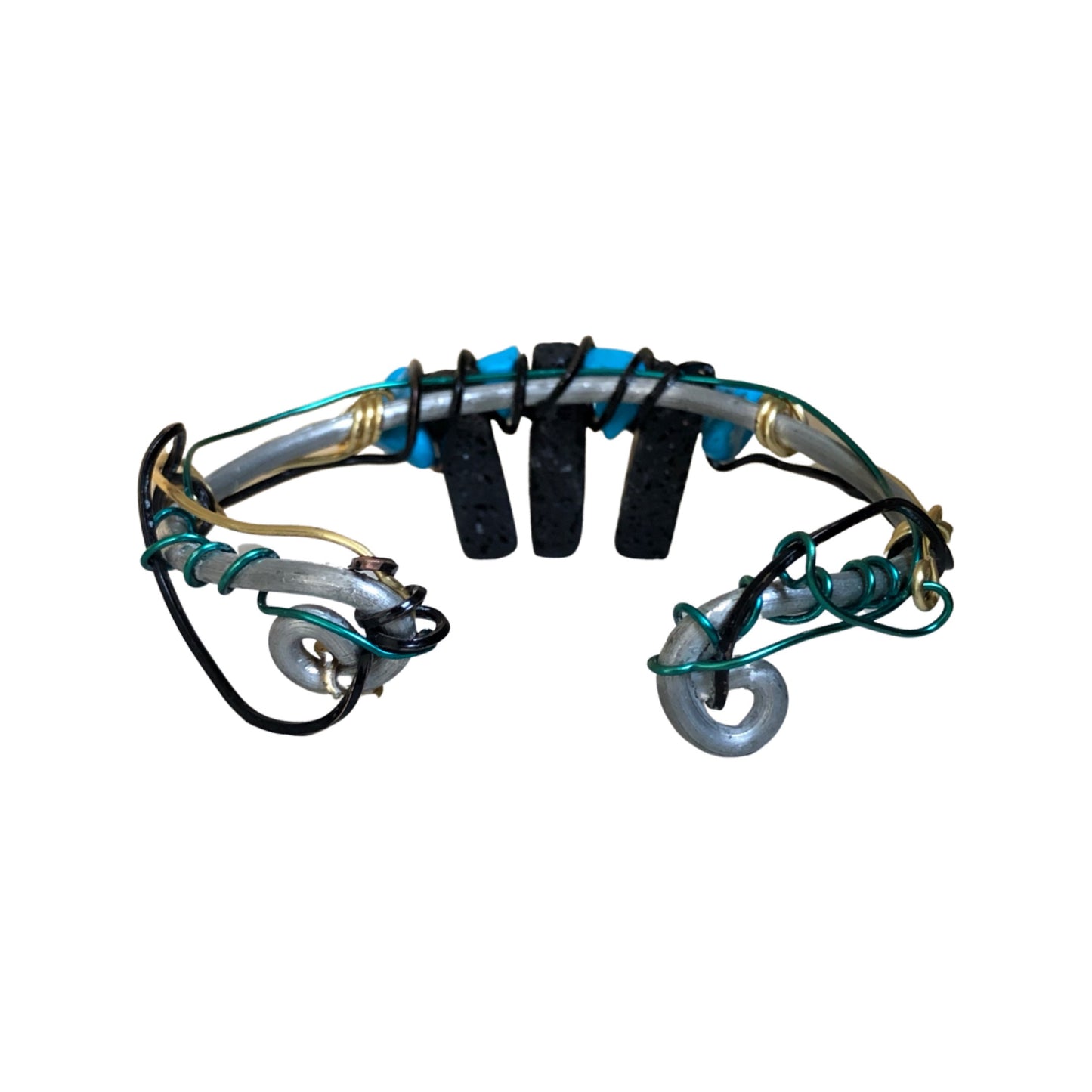 Turquoise & Lava rock