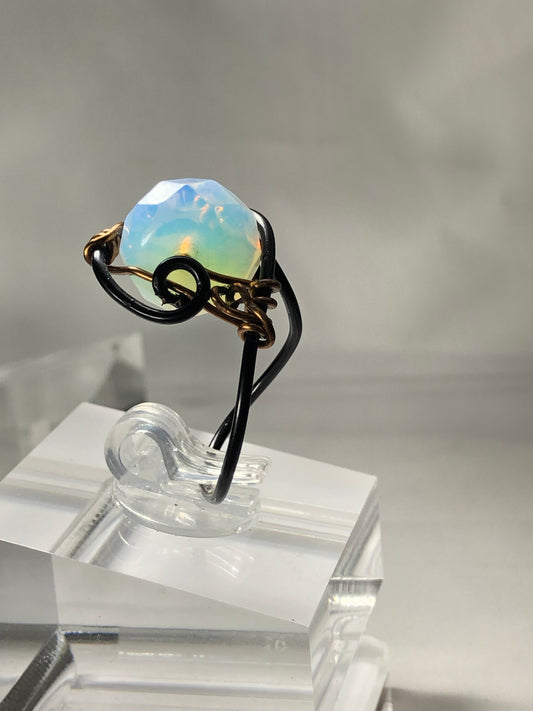 Moonstone Spiral Ring