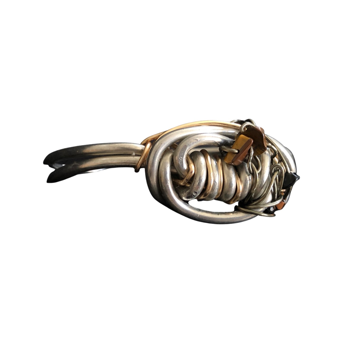 Tiger eye scroll bracelet