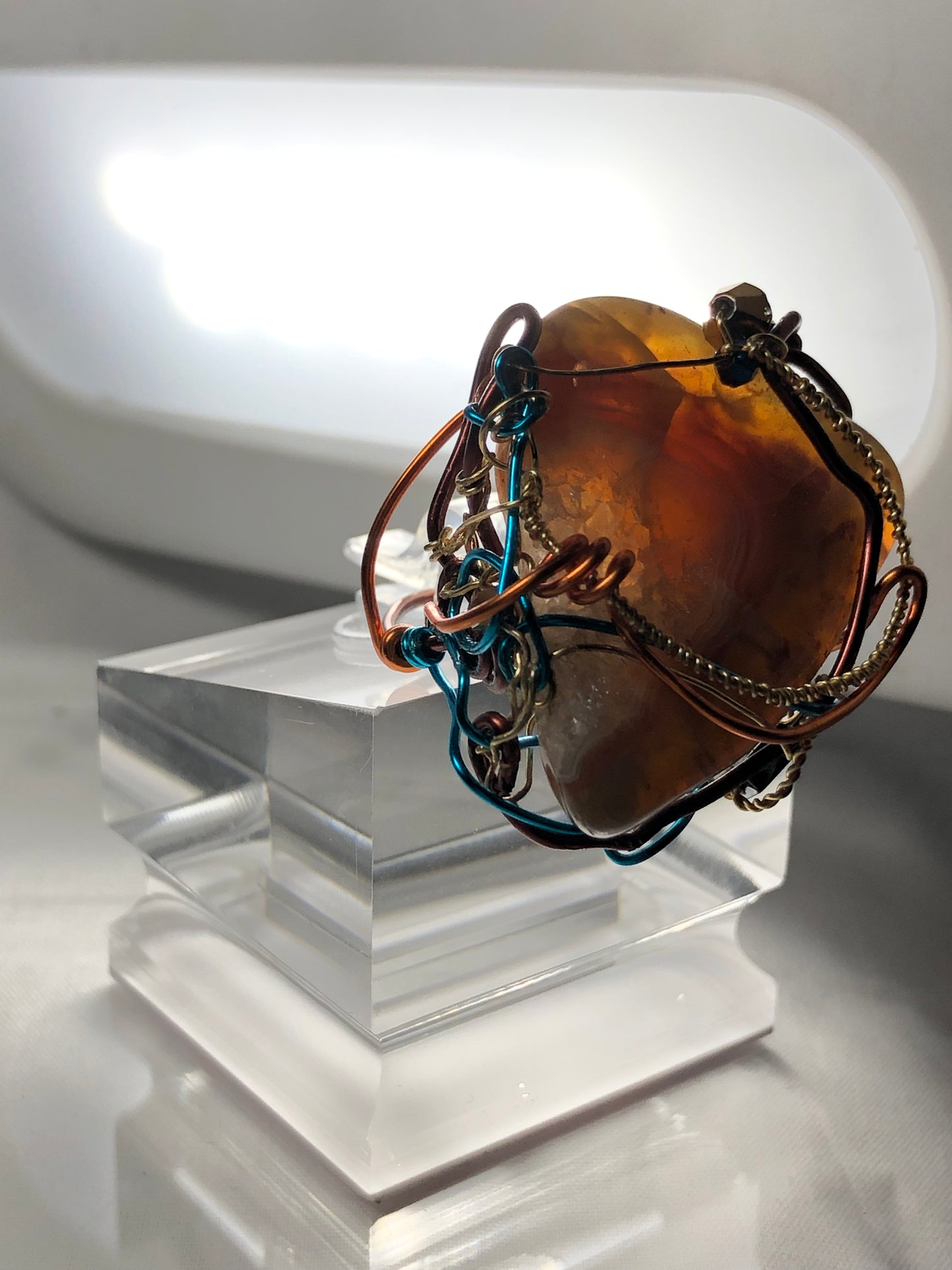 Brown Agate Ring