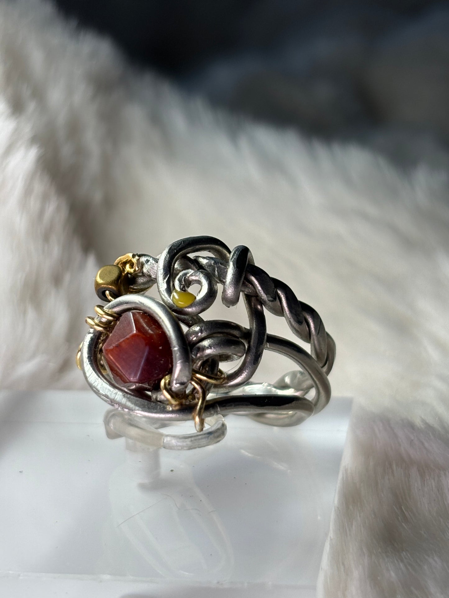 Tiger eye and silver ring:     ￼Tribal Royalty