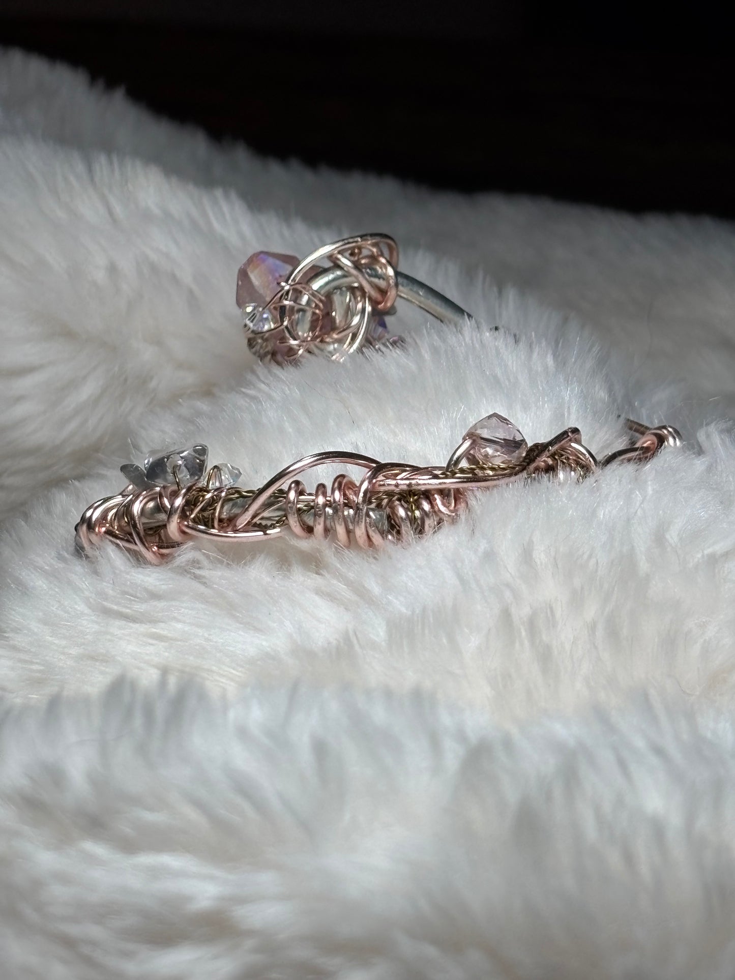 Pink crystal bracelet: heal my heart ￼