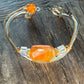 Carnelian Bracelet: Golden Focus