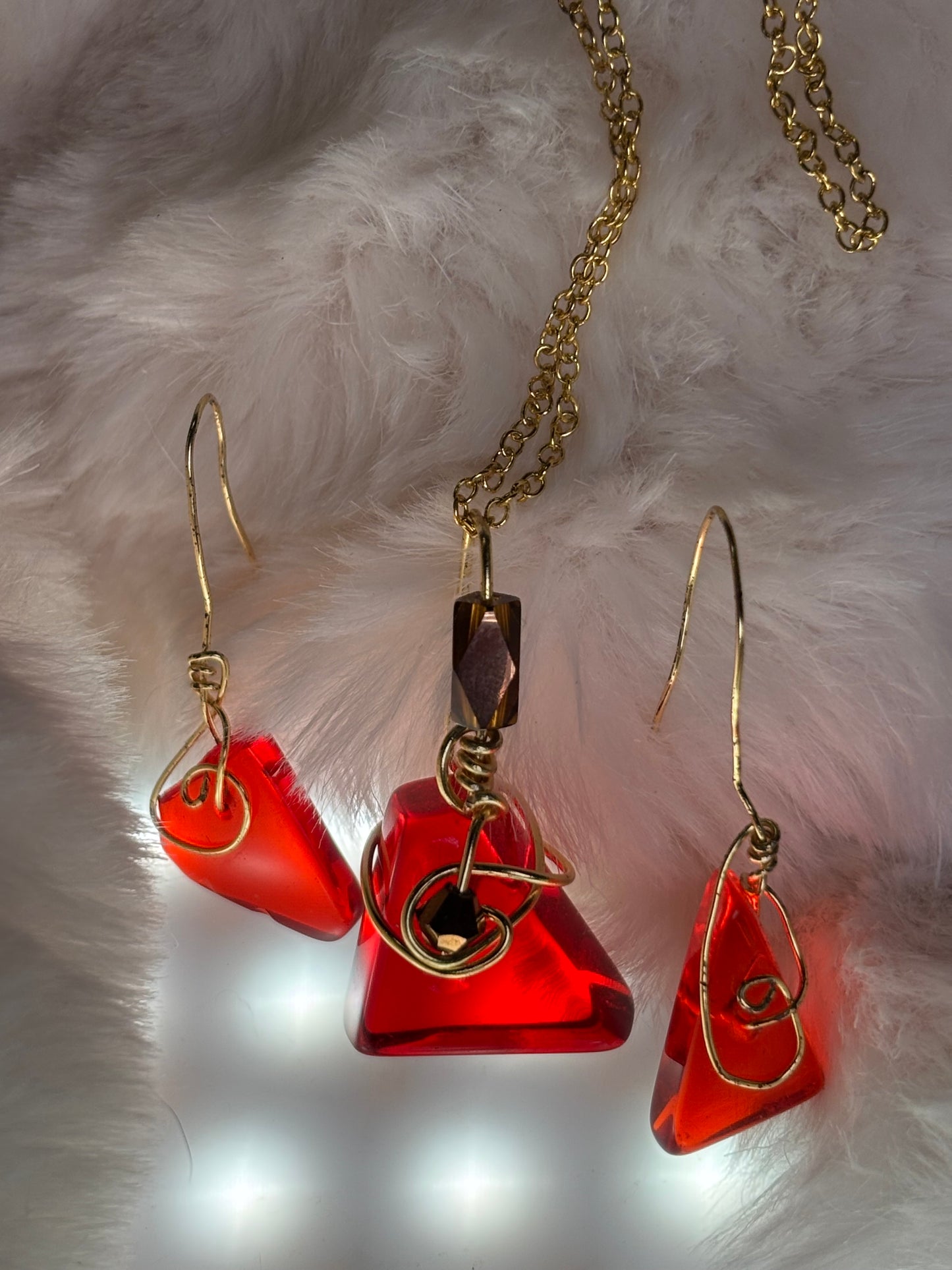 Fire drop: candy collection: pendant (set available)￼