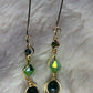 Green Forest Light: green nephrite earrings