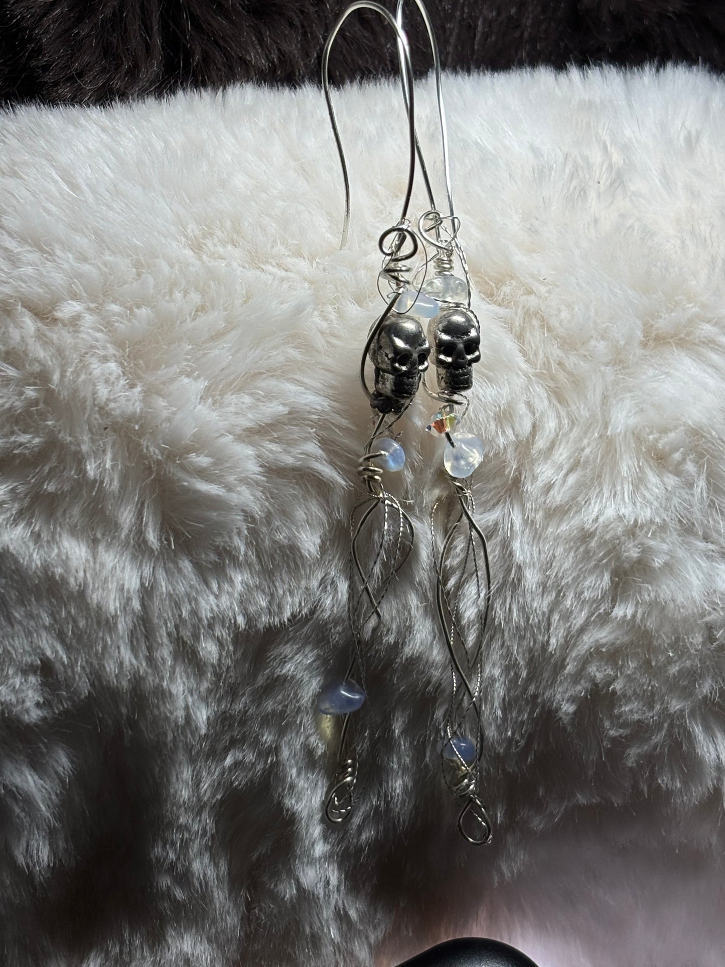 Pirate Love “The Storm, The Kiss, The Legend.”Moonstone Earrings : ‘Till death do we part’ series of The Johnny collection