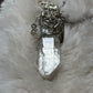 Crystal snake pendant: fearless strength