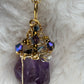 Amethyst Crown Amulet: amethyst pendant