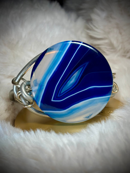 Blue agate Bracelet: ￼Couture Calm￼