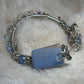Blue lace agate and Crystal bracelet: Crystal Calm￼