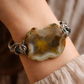 Moss agate Bracelet: grounding strength ￼