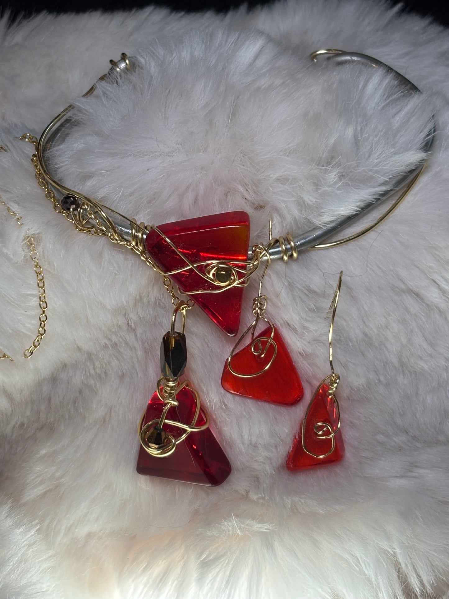 Fire drop: candy collection: pendant (set available)￼