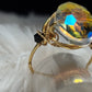 Brilliant Crystal in Gold Ring:￼Sunfire