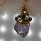 Amethyst Crown Amulet: amethyst pendant