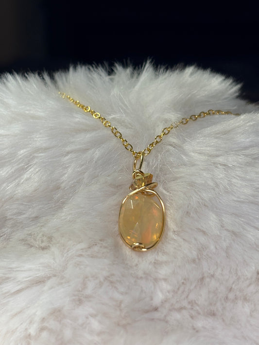 Star Fire: Opal Pendant