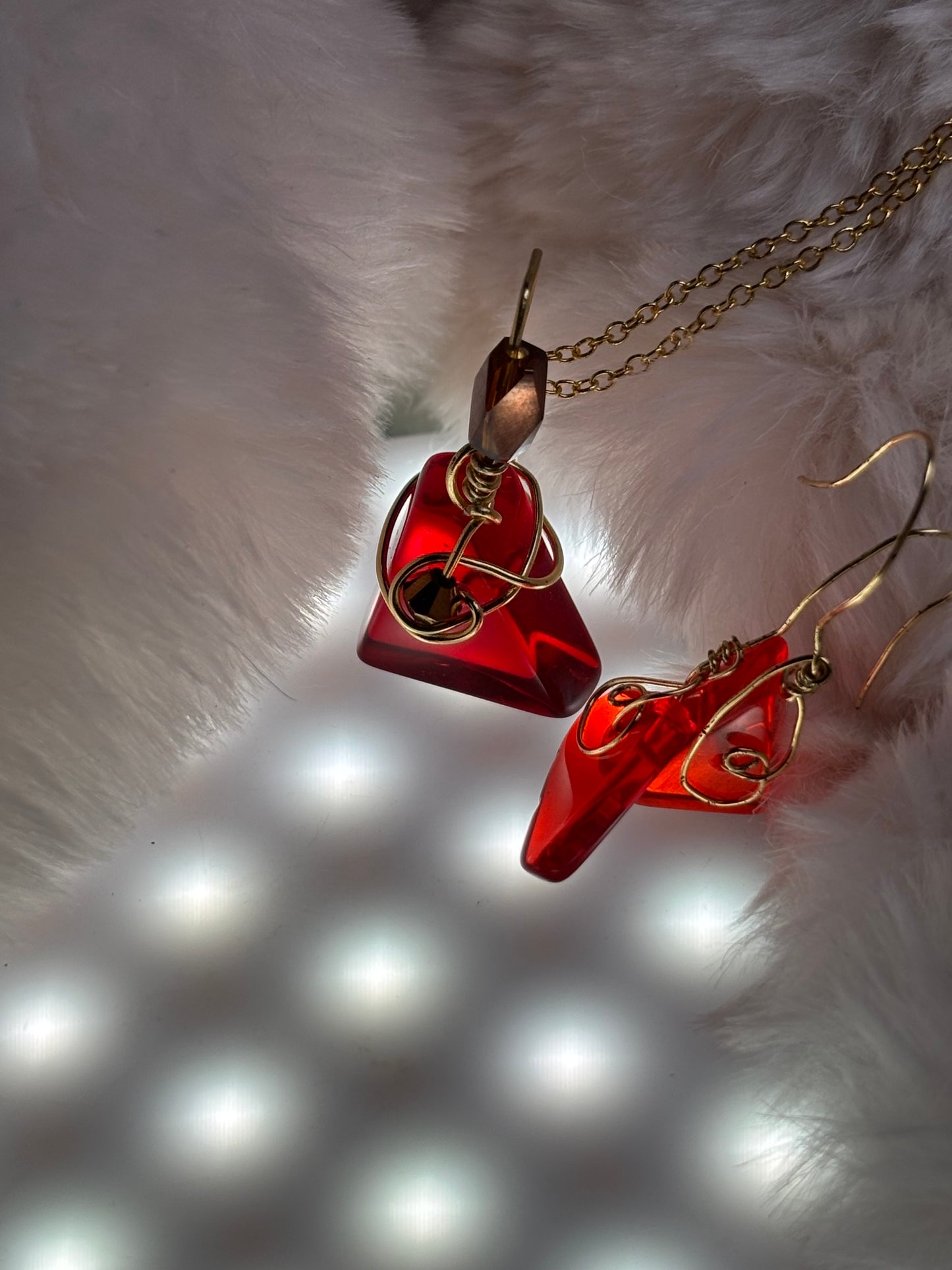 Fire drop: candy collection: pendant (set available)￼