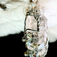 Crystal and quartz crystal pendant: TWIN PILLARS OF CLARITY ￼ ￼