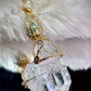 Crystal and quartz, crystal pendant: CRYSTAL CLEAR SPIRIT ￼￼