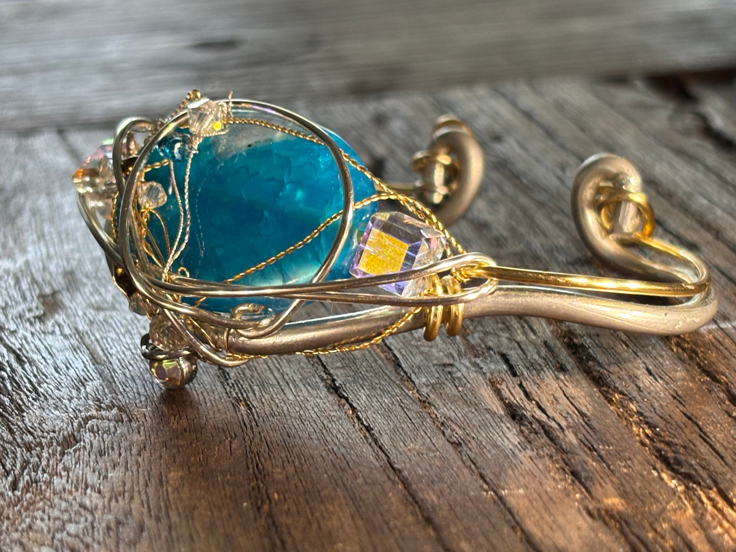 Blue Agate Bracelet: