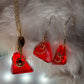 Fire drop: candy collection: pendant /earring /bracelet set