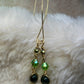 Green Forest Light: green nephrite earrings