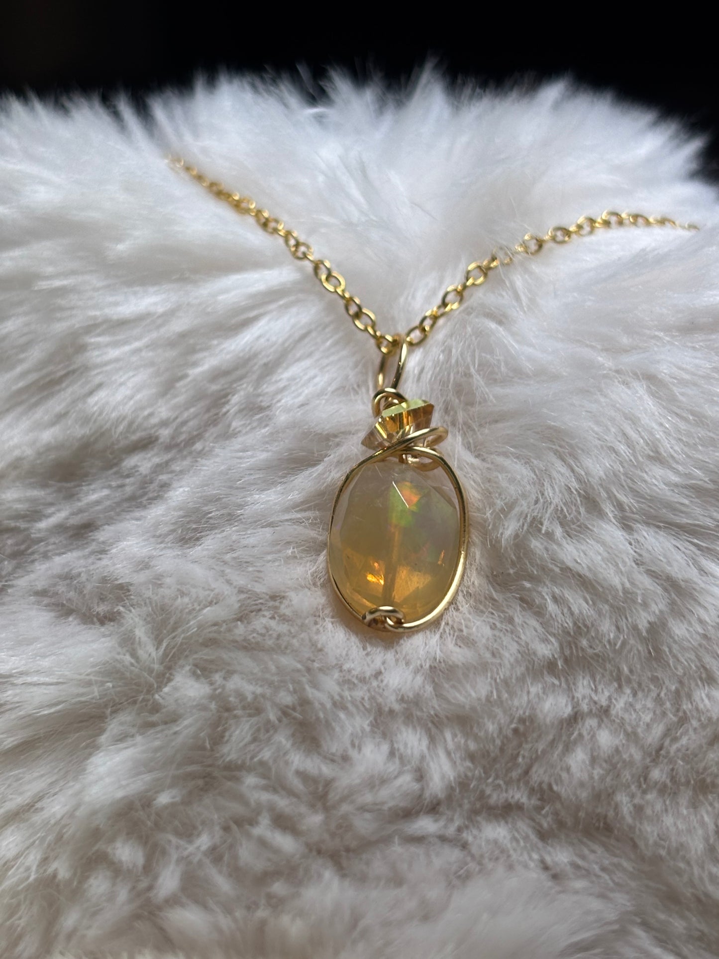 Star Fire: Opal Pendant