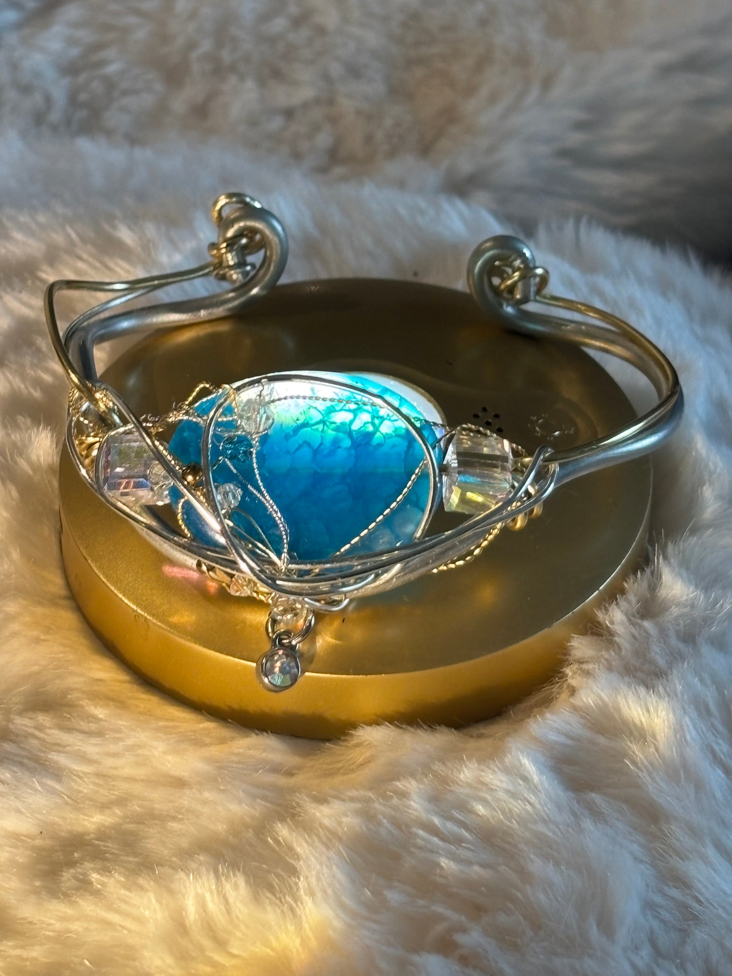 Blue Agate Bracelet: