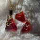Fire drop: candy collection: pendant /earring /bracelet set