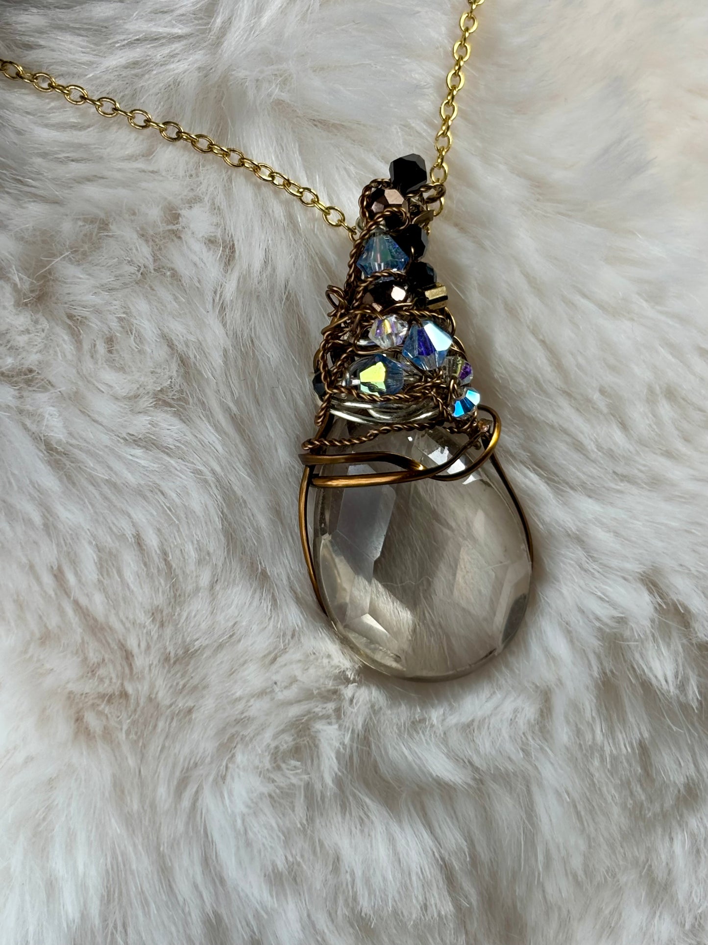 Smoky Glamour Elegance: smoky quartz pendant