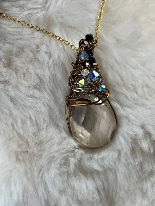 Smoky Glamour Elegance: smoky quartz pendant