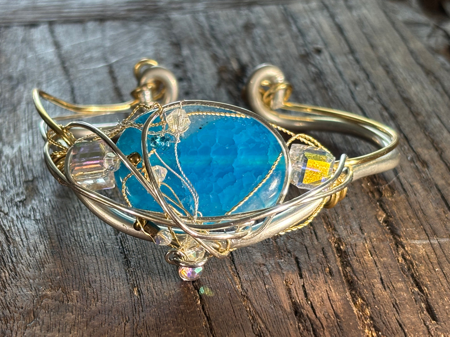 Blue Agate Bracelet:
