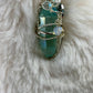Hidden Prism, Rainbow Magic: green radiated crystal pendant